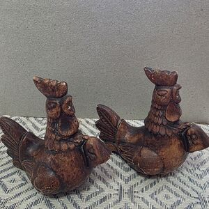 Vtg Treasure Craft Chicken Salt Pepper Shakers #130